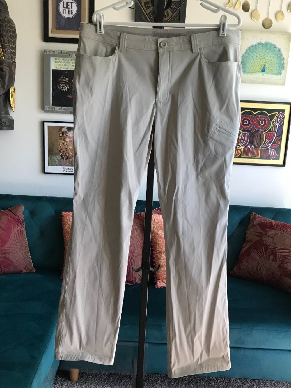 EDDIE BAUER size 14 First Ascent Guide Hiking Stretch Nylon Pants Activewear
